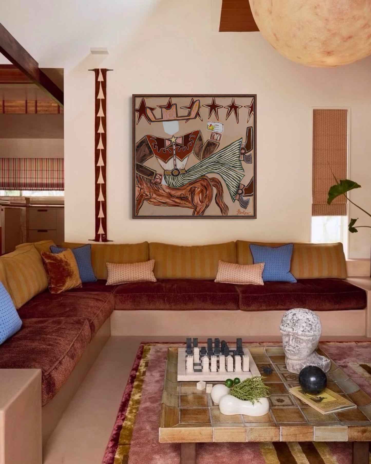 READY TO SHIP: Spicy Moves - Framed Canvas Print