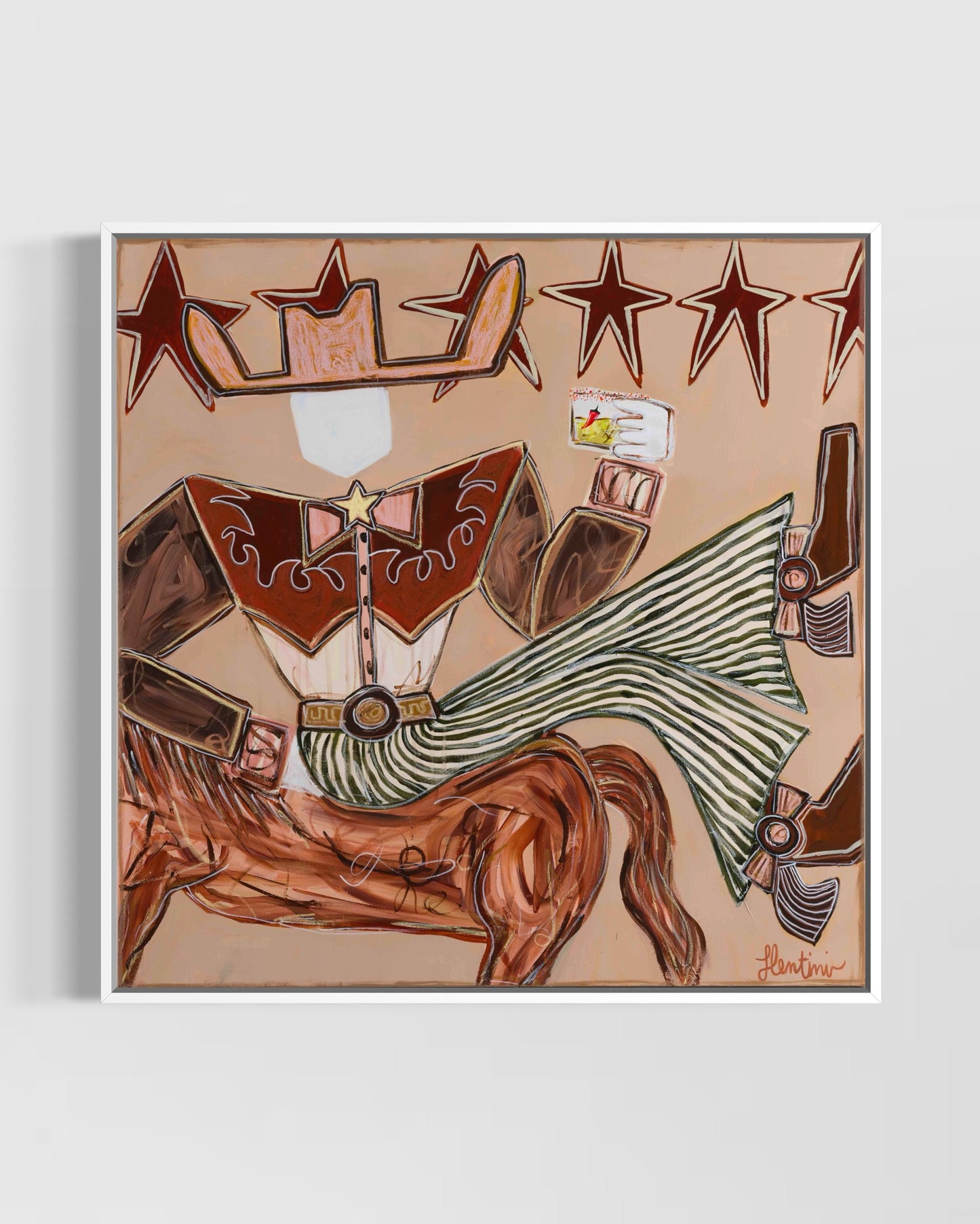 Spicy Moves - Framed Canvas Print