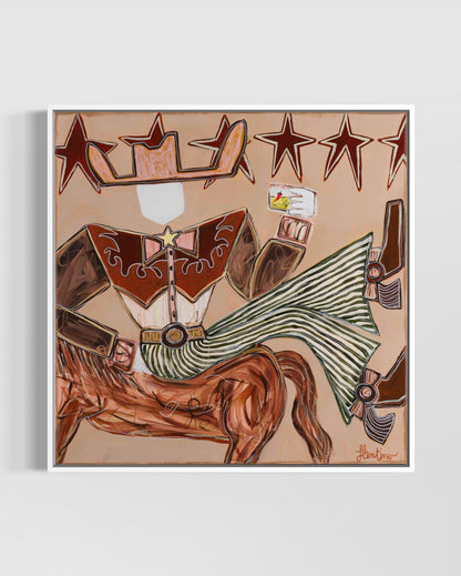 Spicy Moves - Framed Canvas Print