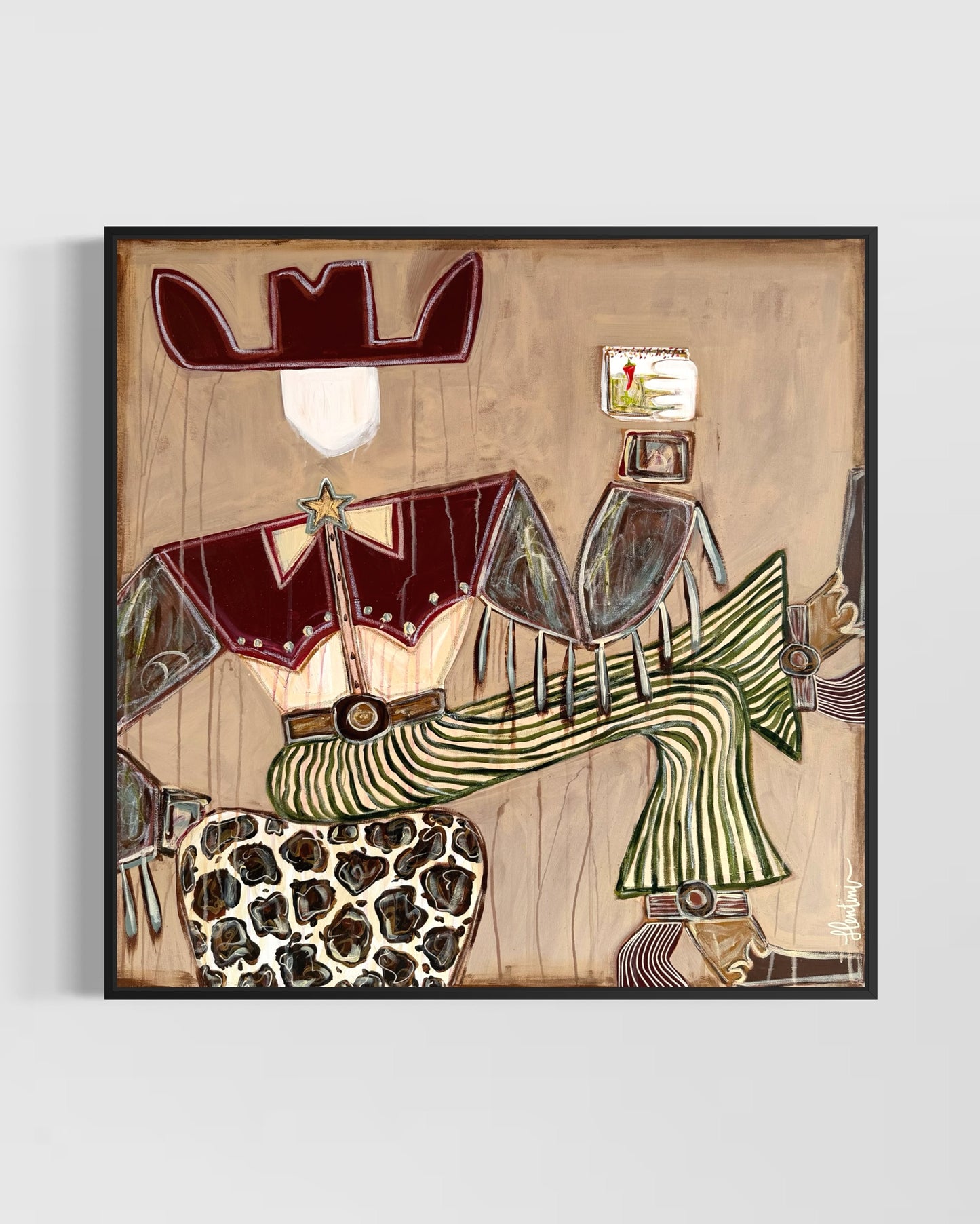 Sir Roscoe Wheeler - Framed Canvas Print