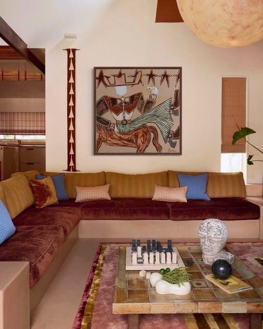 Spicy Moves - Framed Canvas Print