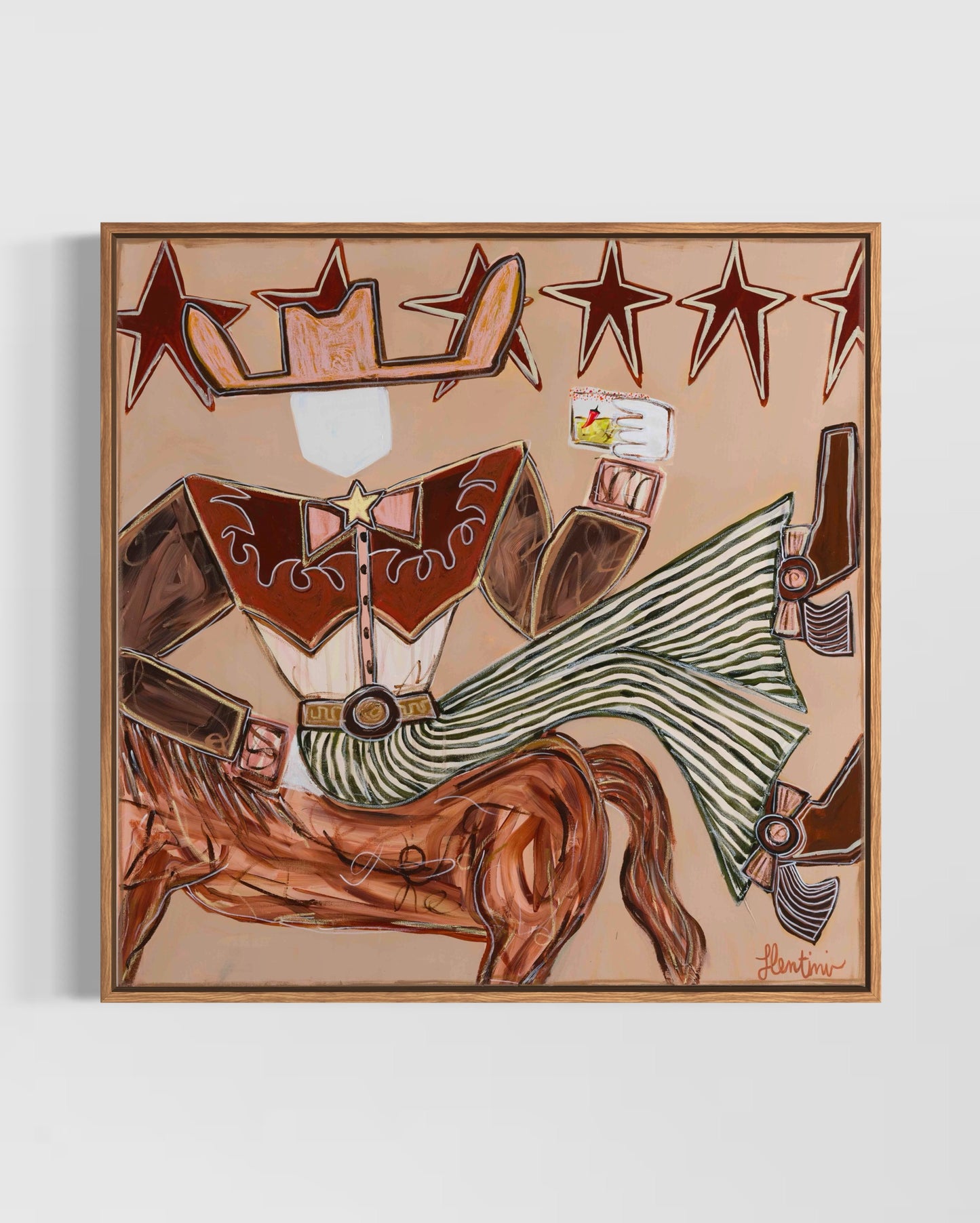 Spicy Moves - Framed Canvas Print