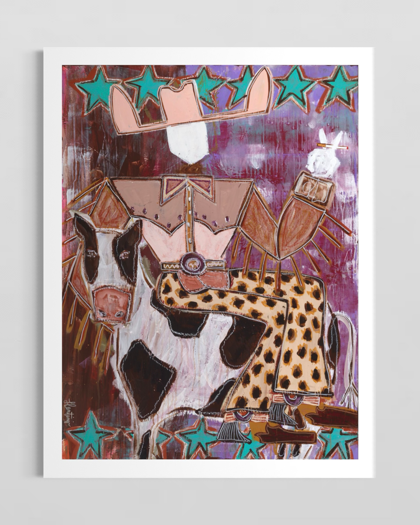 Smokin’ Joe & Milky the Cow - Fine Art Print