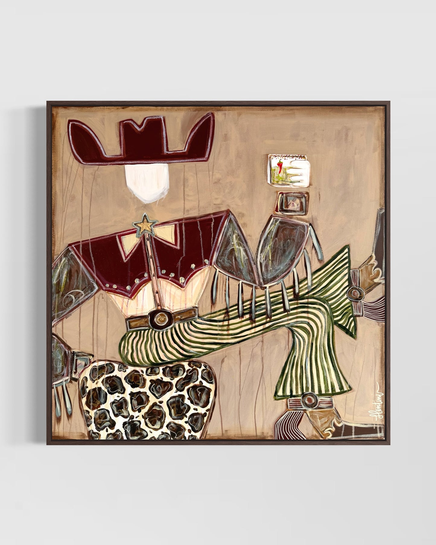 Sir Roscoe Wheeler - Framed Canvas Print