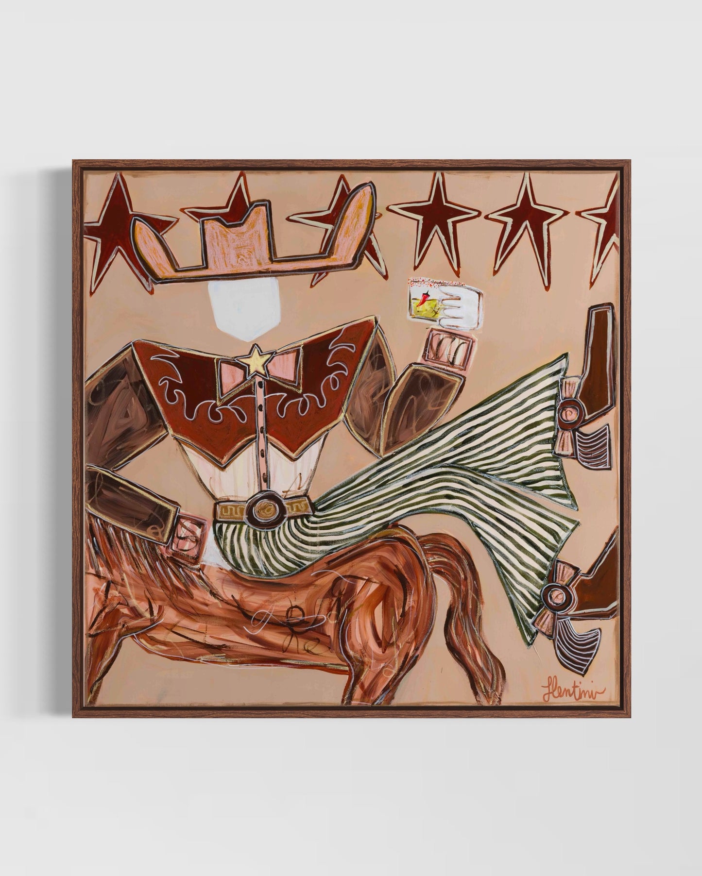 Spicy Moves - Framed Canvas Print