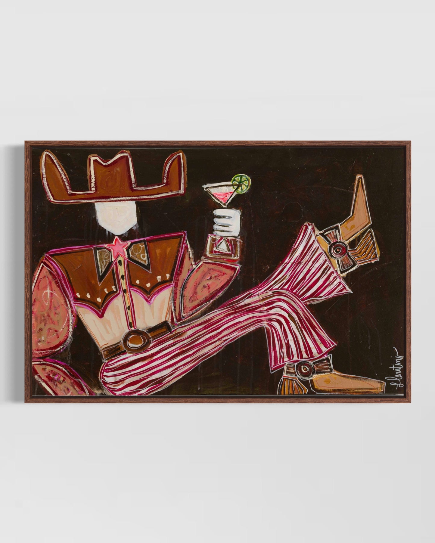 James Parker - Framed Canvas Print