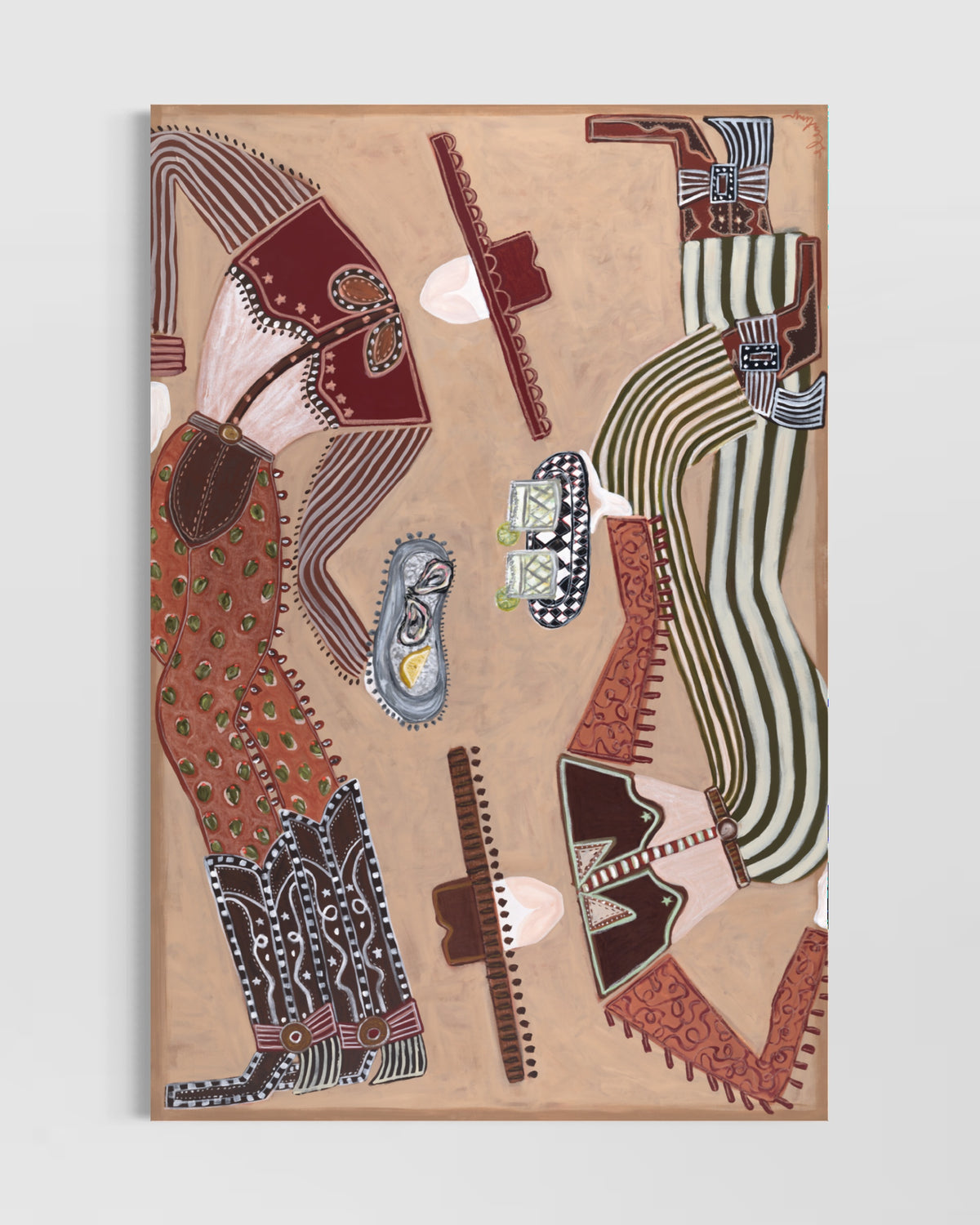 Two Margi’s, Two Oysters + a Good Time - Canvas Print